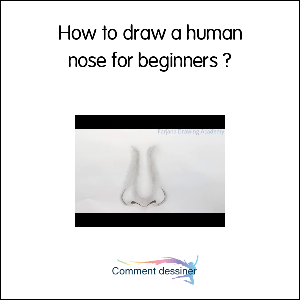 How to draw a human nose for beginners
